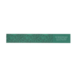 Botanical Impressions Address Wrap Around Label