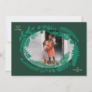Botanical Impressions Horizontal Frame Christmas Holiday Card