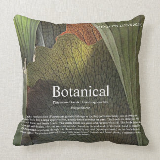 Botanical interior. throw pillow
