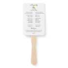 Botanical Island Leaves Wedding Program