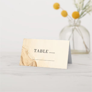 Botanical Ivory Cream Bohemian Textured Table Place Card
