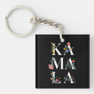 Botanical Kamala Harris Voting 2024 Floral Voter Keychain