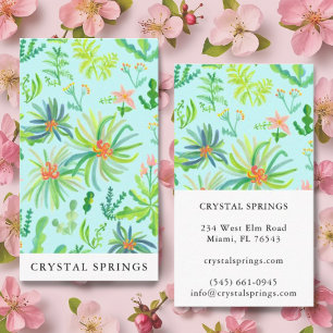 Botanical Landscaping Gardening Plants Modern Chic Business Card