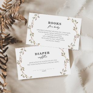 Botanical Leaves Book Request Enclosure Card