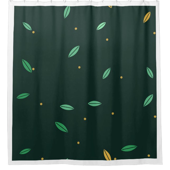 Botanical Leaves Dark Green Seamless Pattern (Front)