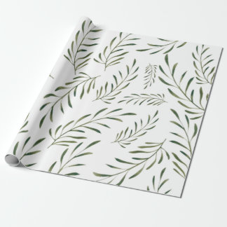 botanical leaves seamless pattern  wrapping paper