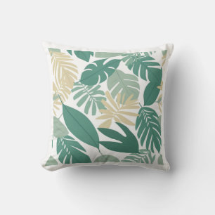 Botanical Leaves Throw Pillow