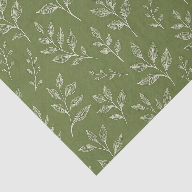 Botanical Leaves  Tissue Paper (Detail)