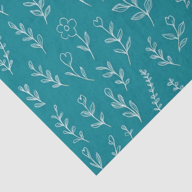 Botanical Leaves  Tissue Paper (Detail)