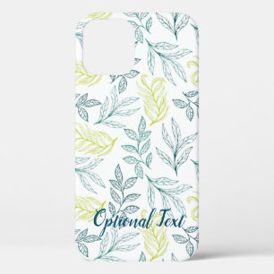 Botanical Leaves & Twiggy Branches Pattern  iPhone 12 Pro Case