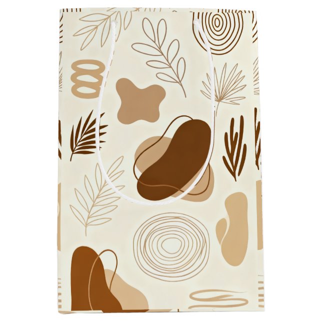 Botanical Line Art Paper Bag (Front)