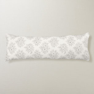Botanical Line Bouquet Pattern Body Pillow