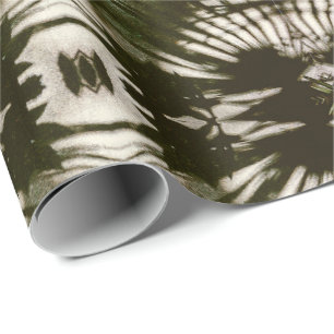 Botanical Luxe Palm Leaf Army Green Designer Wrapping Paper