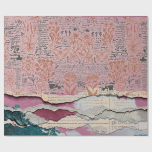 botanical manuscript wrapping paper