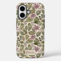 Botanical Mauve & Sage Leafy