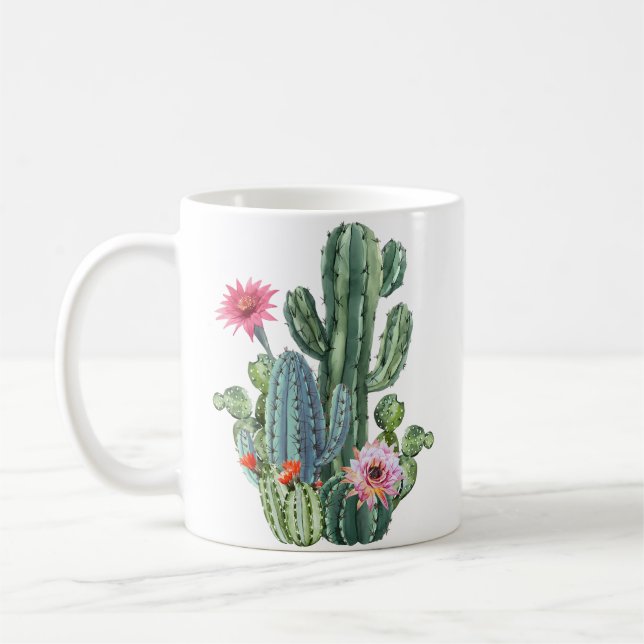 Botanical Mens Cactus Plant Lover Gift Gardening G Coffee Mug (Left)