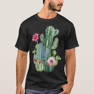 Botanical Mens Cactus Plant Lover Gift Gardening G T-Shirt