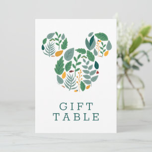 Botanical Mickey Mouse Baby Shower Gift Table Invitation
