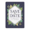 Botanical Modern Save the Date Card w/ Photo Back