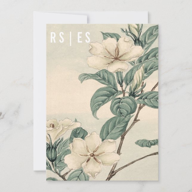 Botanical Modern Wedding Invitation (Front)
