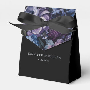 Botanical Moonlight   Gothic Floral Wedding Favor Box
