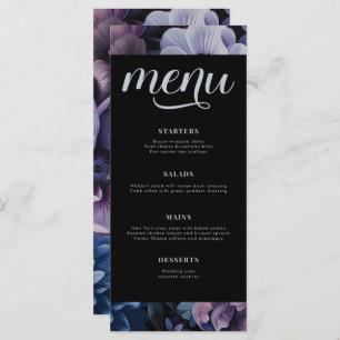 Botanical Moonlight   Gothic Floral Wedding Menu