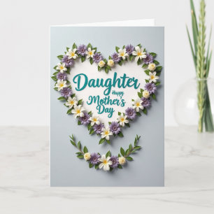 Botanical Mothers Day Daughter Card