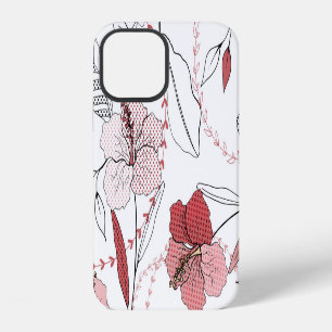 Botanical Motifs: Isolated Flower Vintage iPhone 12 Case