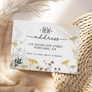 Botanical New Address New Year Moving Announcement