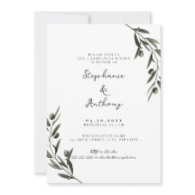 Botanical Olive Branch Italian Rehearsal Dinner