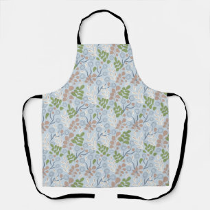 Botanical organic shapes apron