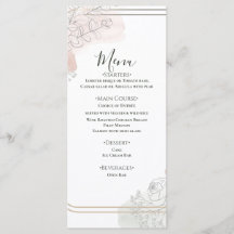 Botanical Outline Sage & Blush Floral Wedding 