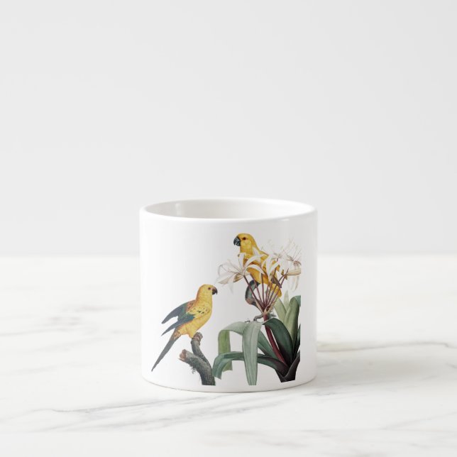 Botanical Parrot clasic Espresso Cup (Front)