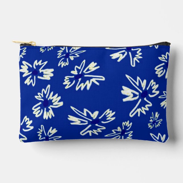 botanical pattern accessory pouch (Front)