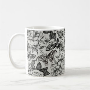 Botanical pattern coffee mug