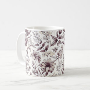 Botanical Pattern Coffee Mug