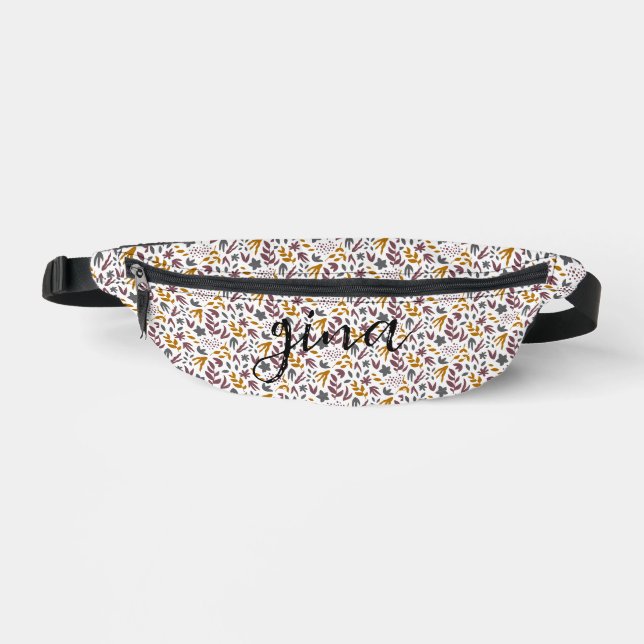Botanical Pattern Customize Fanny Pack (Front)
