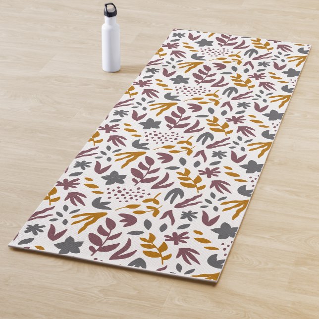Botanical Pattern Customize Yoga Mat (In Situ)