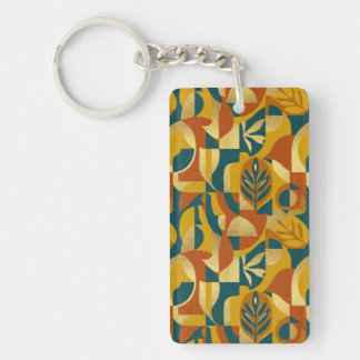 Botanical Pattern Keychain