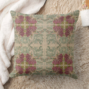 Botanical Pattern - William Morris Throw Pillow