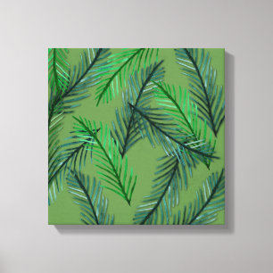 Botanical Pattern  Wrapped Canvas