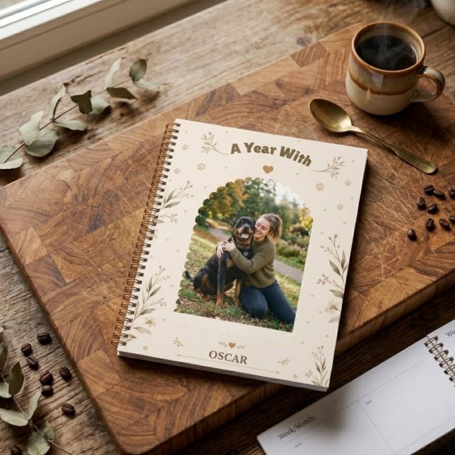  Botanical Personalized Dog Photo Easy Custom Planner (Creator Uploaded)
