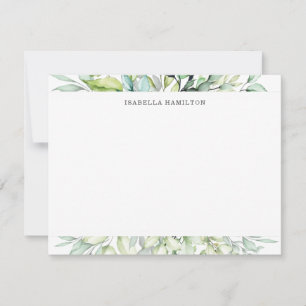 Botanical Personalized Stationery Card
