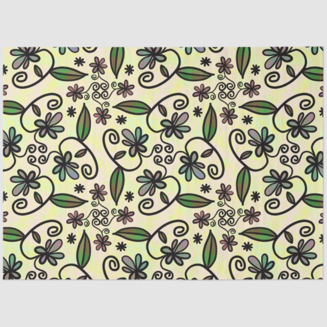 botanical petals tissue paper (Front)