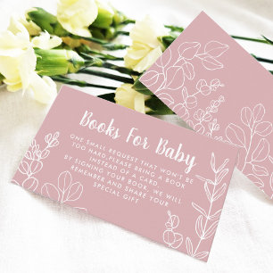 Botanical Pink Book Request  Enclosure Card