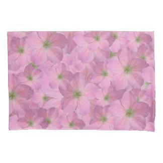 Botanical Pink Geranium Pillowcase