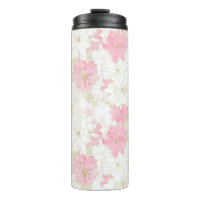 Botanical Pink Gold Flowers
