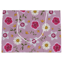 Botanical Pink Modern Wildflower