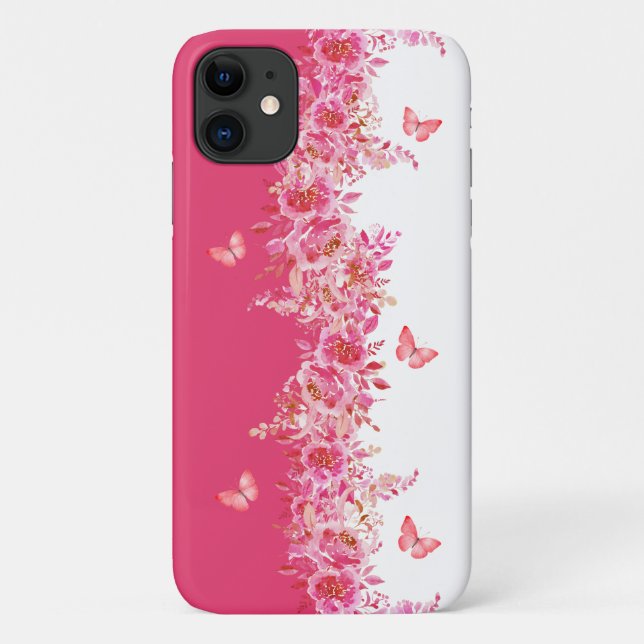 Botanical Pink Phone Case (Back)
