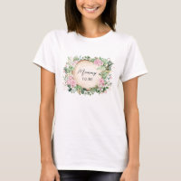 Botanical Pink Roses Mommy To Be Baby Shower